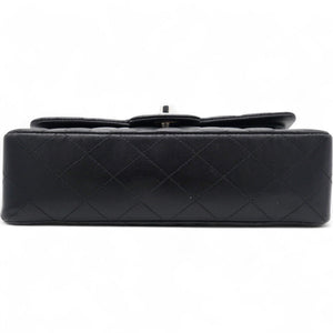 Lambskin Quilted Double Flap Black Small