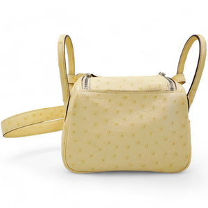 Nata Ostrich Mini Lindy 19 With Palladium Hardware