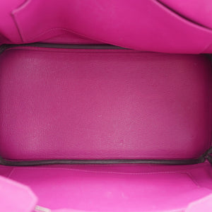 Togo Birkin 30 Rose Pourpre Palladium Hardware