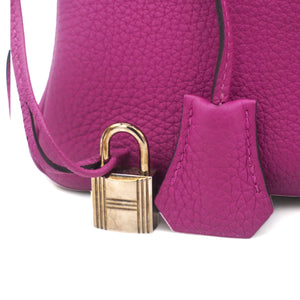 Togo Birkin 30 Rose Pourpre Palladium Hardware