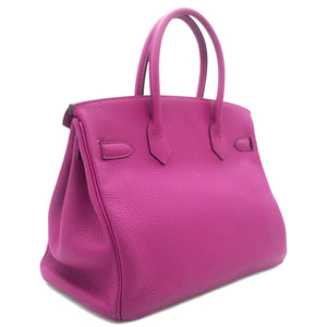 Togo Birkin 30 Rose Pourpre Palladium Hardware