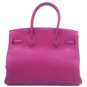 Togo Birkin 30 Rose Pourpre Palladium Hardware