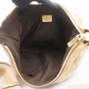 GG Canvas Sherry Line Cross-body Bag Beige Gold