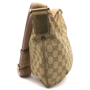 GG Canvas Sherry Line Cross-body Bag Beige Gold