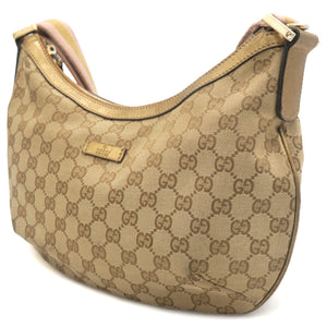 GG Canvas Sherry Line Cross-body Bag Beige Gold