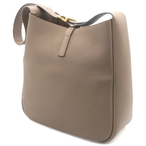 Le 5 A 7 Supple Small in Grained Leather Dusty Grey