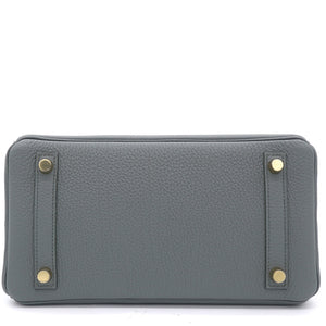 Togo Birkin 25 Vert Amande Yellow Gold Hardware