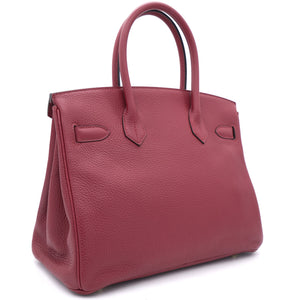 Taurillon Clemence Birkin 30 Rouge Grenat Yellow Gold Hardware