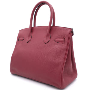 Taurillon Clemence Birkin 30 Rouge Grenat Yellow Gold Hardware
