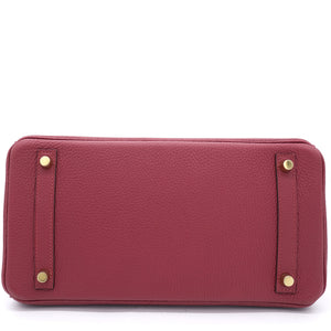Taurillon Clemence Birkin 30 Rouge Grenat Yellow Gold Hardware