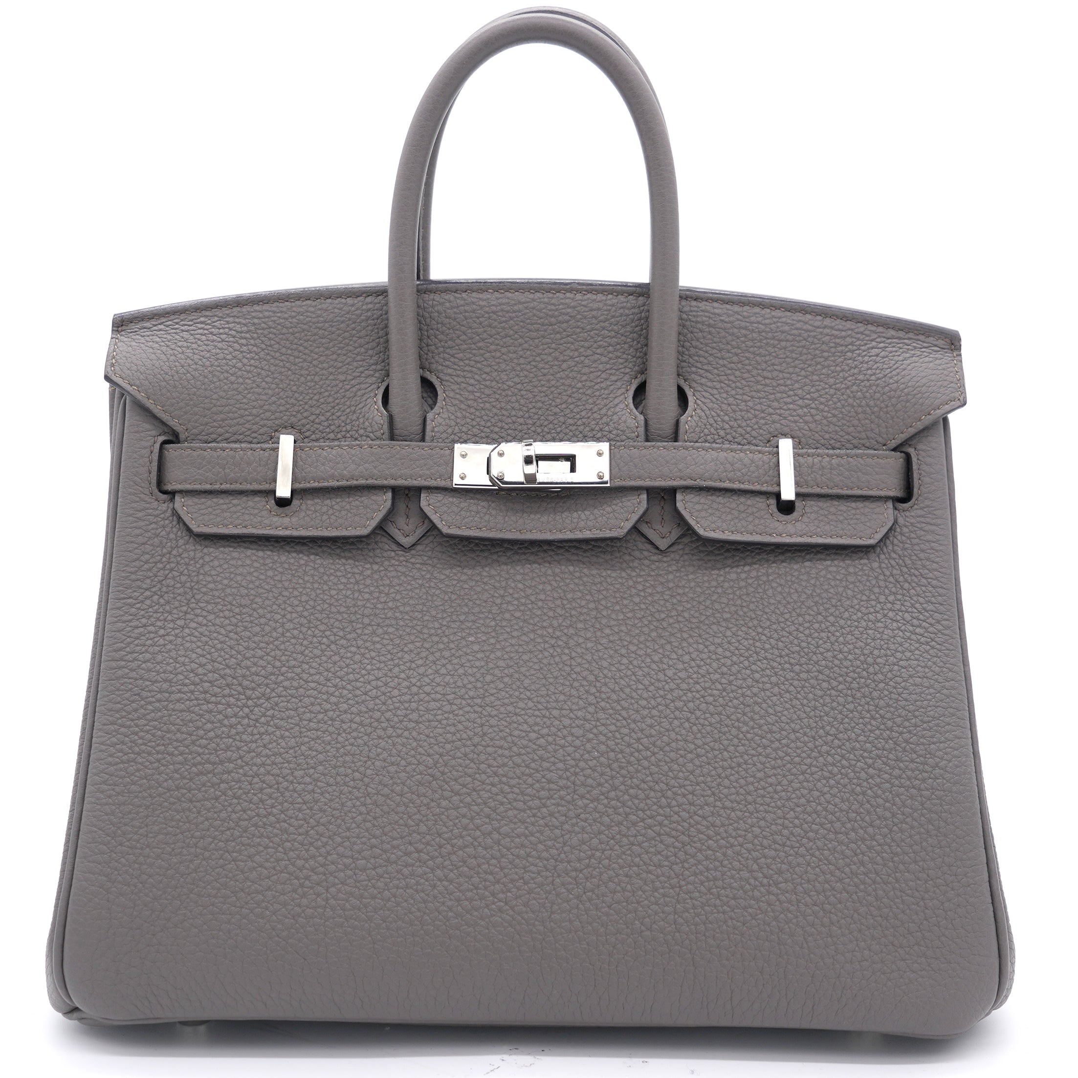 Togo Birkin 25 Gris Etain Palladium Hardware