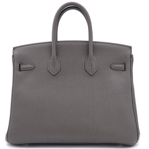 Togo Birkin 25 Gris Etain Palladium Hardware