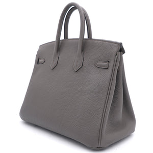 Togo Birkin 25 Gris Etain Palladium Hardware