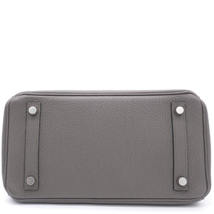 Togo Birkin 25 Gris Etain Palladium Hardware