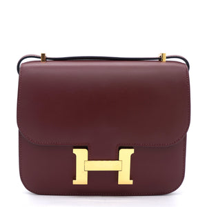 Sombrero Leather Constance 18 Red Yellow Gold Hardware