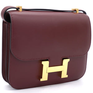 Sombrero Leather Constance 18 Red Yellow Gold Hardware
