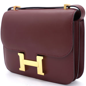 Sombrero Leather Constance 18 Red Yellow Gold Hardware