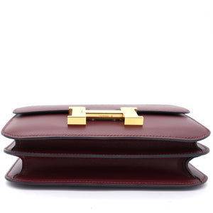 Sombrero Leather Constance 18 Red Yellow Gold Hardware