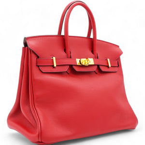 Swift Birkin 25 Rouge Casaque