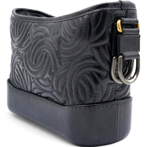 CC Quilted Small Gabrielle Hobo Black