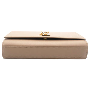 Kate Medium Grain De Poudre Embossed Dark Beige