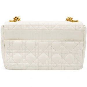 Lambskin Cannage Medium Caro Bag Ivory