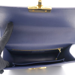 30 Montaigne Bag Navy Blue Calfskin