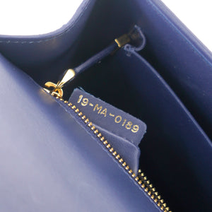 30 Montaigne Bag Navy Blue Calfskin