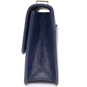 30 Montaigne Bag Navy Blue Calfskin