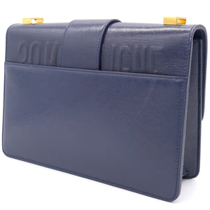 30 Montaigne Bag Navy Blue Calfskin