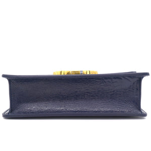 30 Montaigne Bag Navy Blue Calfskin