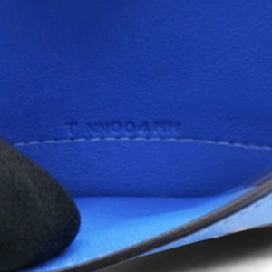 Blue Agate Swift Leather Mini Convoyeur Bag