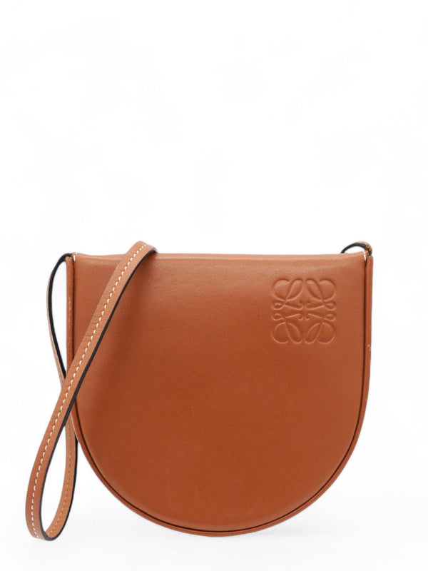Soft Calfskin Mini Heel Pouch Tan