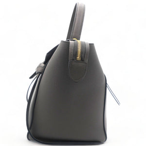 Grained Calfskin Mini Belt Bag Grey