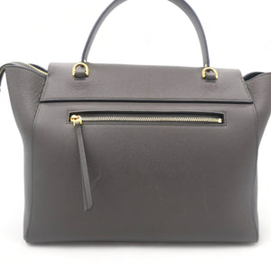 Grained Calfskin Mini Belt Bag Grey