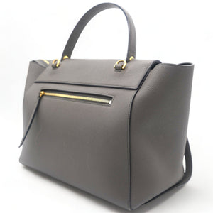 Grained Calfskin Mini Belt Bag Grey