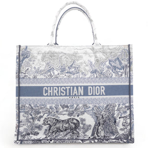 Gradient Blue Toile de Jouy Large Dior Book Tote