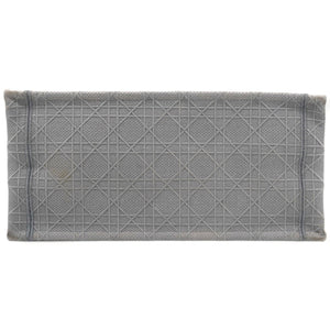 Medium Book Tote Cannage Embroidered Grey
