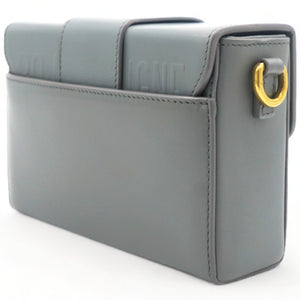 Box Calfskin 30 Montaigne Flap Bag Blue