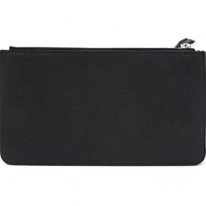 Black Karlito Leather Clutch Bag