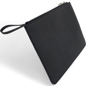 Black Karlito Leather Clutch Bag