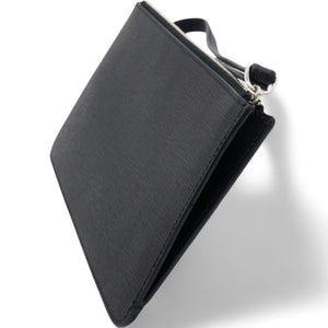 Black Karlito Leather Clutch Bag