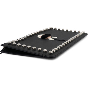 Black Karlito Leather Clutch Bag