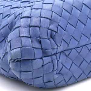 Blue Calf Leather Mini Capri Tote Bag