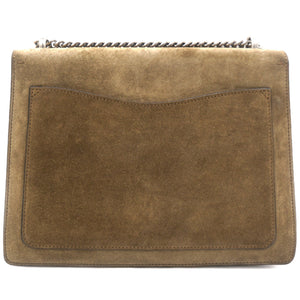 Beige Suede Large Dionysus Shoulder Bag