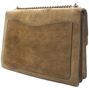 Beige Suede Large Dionysus Shoulder Bag