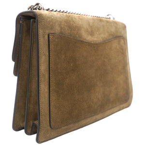 Beige Suede Large Dionysus Shoulder Bag