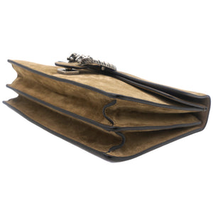 Beige Suede Large Dionysus Shoulder Bag