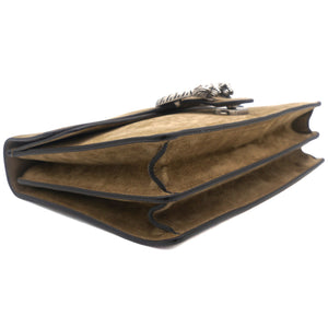 Beige Suede Large Dionysus Shoulder Bag