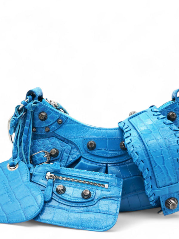 Le Cagole XS Shoulder Blue Bag